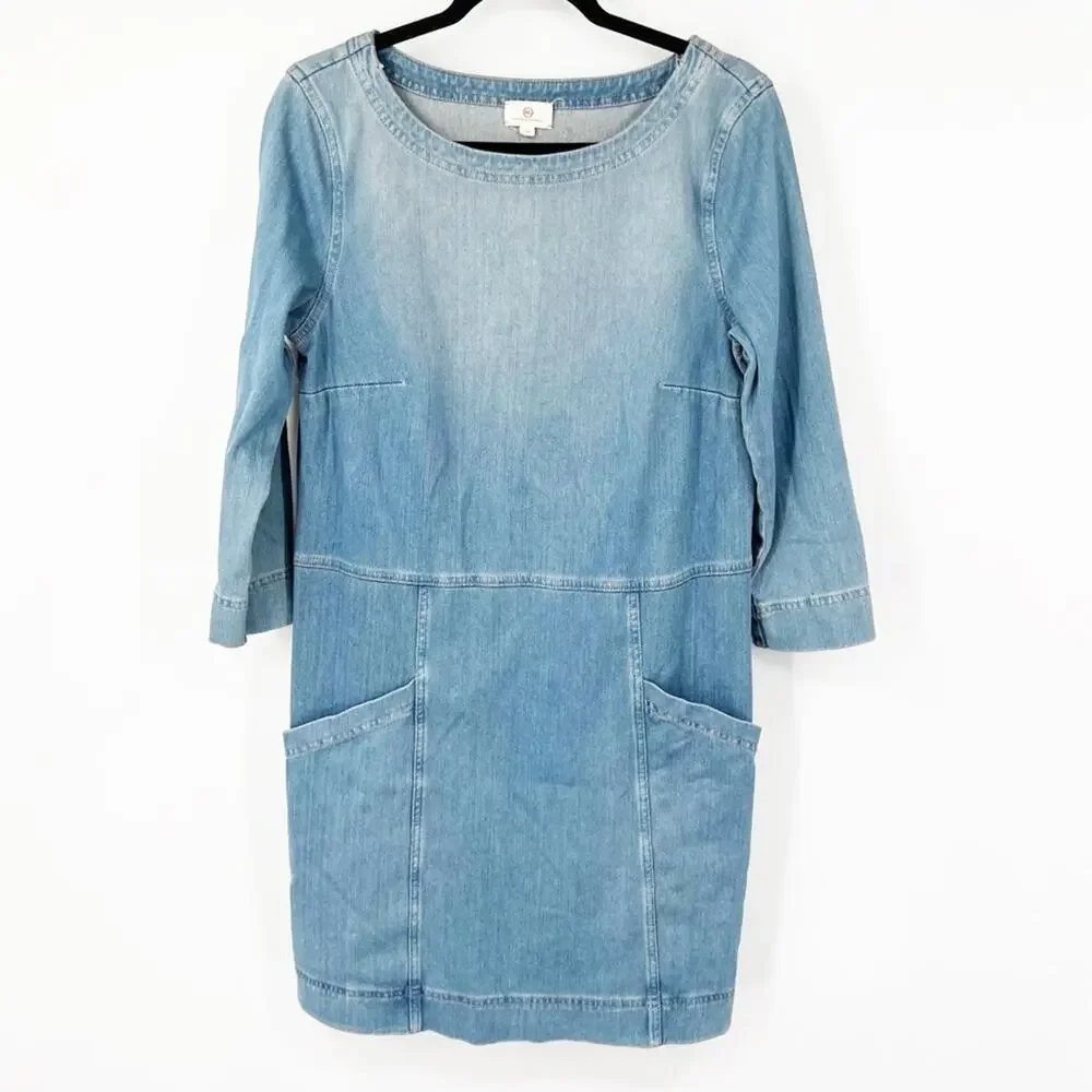 AG Adriano Goldschmied Denimknit Cocoon Dress - Picture 2 of 11